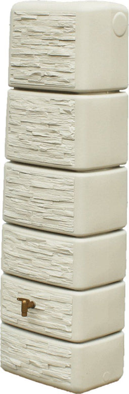 Regenton Slim - Stone Decor - 330 liter - Beige