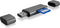 Icy Box IB-CR200-C - Geheugenkaartlezer - 2x sleuven microSD/SD - Grijs