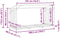 vidaXL - Haardhoutrek - met - regenhoes - 200,5x80,5x110,5 - cm - staal