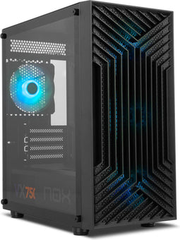 Nox Infinity Epsilon - Mini Tower - Mesh voorkant - Zwart