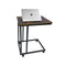 Bijzettafel laptoptafel Stoer - verrijdbaar op wieltjes - industrieel vintage zwart