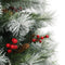 vidaXL - Kunstkerstboom - met - scharnieren - dennenappels - en - bessen - 150 - cm