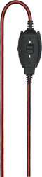 Hama HS-USB400 - PC-Office-headset - Flexibele microfoonarm - Rood Zwart