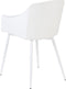 FONDA - Eetkamerstoel - Wit - Synthetisch materiaal
