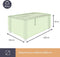 Perel Buitenhoes - Tuintafelhoes - Waterbestendig - Grijs 225 cm x 105 cm x 75 cm