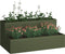 vidaXL - Tuinplanter - 2-Laags - 100x60x45 - cm - Olijfgroen - Staal