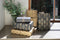 BERLIN cadeaupapier - assortiment inpakpapier - 6 rollen 3 meter x 70 cm - bruin zwart goud