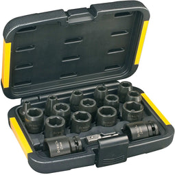 DeWalt DT7506-QZ - Slagmoersleuteldoppen set - 15x Doppen 6-27mm - Koffer