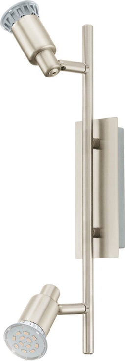 EGLO Eridan - Opbouwspot - 2 Lichts - Nikkel-Mat (2 stuks)