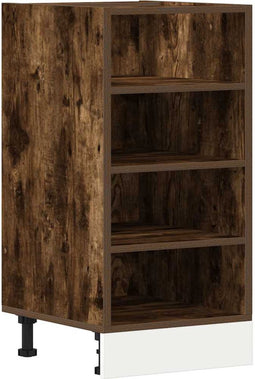vidaXL - Onderkast - 40x44,5x81,5 - cm - bewerkt - hout - gerookt - eikenkleurig