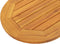 vidaXL - Tafelblad - 80x40x2,2 - cm - Ovaal - Massief - Acaciahout