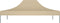 vidaXL - Partytentdak - 270 - g/m² - 4,5x3 - m - beige