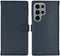 Selencia Samsung Galaxy S24 Ultra - Echt Lederen Bookcase - 3 Pashouders - Donkerblauw
