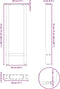 vidaXL - Salontafelpoten - 2 - st - 28x(72-73) - cm - staal - antraciet