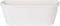 Muur bloembak Algarve Long 38,5x14,5 cm wit