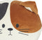 Balvi | Kattenkussen - calico / lapjeskat - zwart, bruin & creme - 30 cm