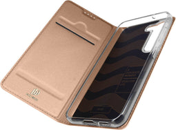 Telefoon hoesje geschikt voor Samsung Galaxy S23 - Dux Ducis Skin Pro Book case - Rose Goud