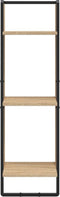 vidaXL - Wandrek - 3-laags - 30x25x100 - cm - bewerkt - hout - sonoma - eikenkleurig