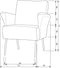 BePureHome Muse Fauteuil - Geweven stof - Naturel - 77x73x70