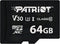 Patriot VX V30 - microSDXC 64GB - UHS-I Class 10 - Lezen 90MB/s Schrijven 80MB/s