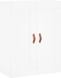 vidaXL - Wandkast - 69,5x34x90 - cm - bewerkt - hout - wit