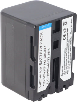 AccuCell NP-FM70 NP-FM71 - Vervangende Li-ion batterij 2600-3000 mAh - 7,2-7,4V (145 gram)