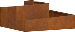 vidaXL - Tuinpot - 100x100x50 - cm - Weerbestendig - Staal