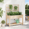 vidaXL - Tuinbak - met - Trellis - en - Plank - 115x59x152 - cm - Massief - Hout - Vuren