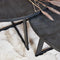 Salontafel Mees set van 2 - salontafels zwart - ronde salontafels 60 en 70 cm
