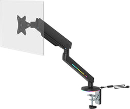 Deltaco GAM-134 - RGB-gamingmonitorarm - Geschikt voor 17'-32' schermen tot 9 kg - VESA 75x75, 100x100