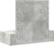 vidaXL - Wandplank - Make-uptafel - met - LED-verlichting - in - Betonnen - Grijs