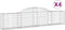 vidaXL - Schanskorven - 4 - st - gewelfd - 300x30x60/80 - cm - gegalvaniseerd - ijzer