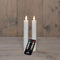 Annas collection - Dinerkaars wax led bewegende vlam op batterij met afstandsbediening 2 stuks h...