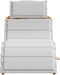 vidaXL - Ligbedden - met - Kussens - 2 - stuks - Lichtgrijs - Massief - Acaciahout