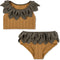 Konges slojd Ananas bikini kind - Bone brown - Maat 4 jaar