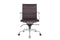 Feel Furniture - Luxe Executive bureaustoel van 100% rundleer - Lage rugleuning - Donker bruin