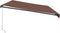 vidaXL - Luifel - handmatig - uittrekbaar - met - LED's - 600x350 - cm - bruin