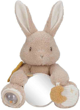 Little Dutch - Newborn Naturals - Activiteitenknuffel Konijntje - Bruin