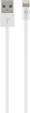 Wentronic 54600 - Lightning naar USB-A kabel - MFi licentie - 100cm - Wit