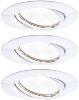 Paulmann Base Coin - LED-inbouwlamp 3-Step-Dim 3x5W 3000K rond 90 mm (3 stuks)