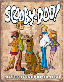 Metalen Retro Bord Scooby Doo