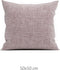 Zohome Kussensloop Lino - Kussenhoes van 50x50 cm - 1 stuk - 100% Katoen - Paars