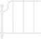 vidaXL - Bedframe - met - hoofd- - en - voeteneinde metaal - wit - 180x200 - cm