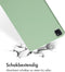 Accezz iPad Pro 11 (2018 - 2022) - Liquid Silicone Backcover met penhouder - Lichtgroen