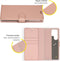 Accezz Samsung Galaxy S23 Ultra - Wallet Softcase Bookcase - 3 Pashouders - Rosé Goud