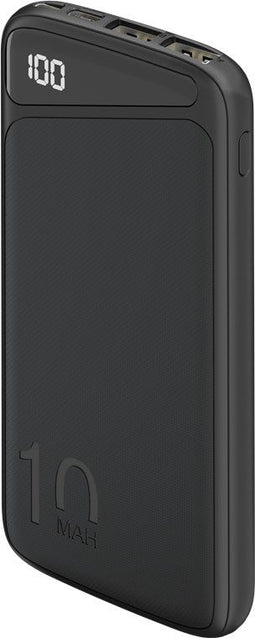 Goobay Powerbank Slimline 10.000 mAh - 2x USB-A - Li-Polymer - Inclusief USB-C kabel