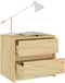 vidaXL - Nachtkastjes - 2 - st - 40x30,5x35,5 - cm - massief - grenenhout