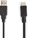 Nedis CCGP60540BK20 - USB A naar USB 2.0 micro - 200 cm - Zwart