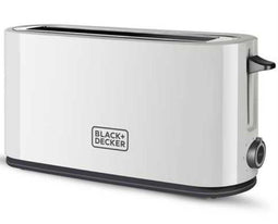 BLACK+DECKER BXTO1001E - Broodrooster - 1000 Watt 7 bruiningsniveaus extra brede opening - Wit