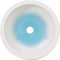 vidaXL - Opzetwasbak - rond - Φ41x14 - cm - keramiek - wit - en - blauw